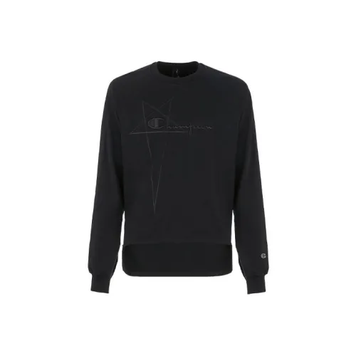 RICK OWENS совместный бренд Черные мужские свитшоты