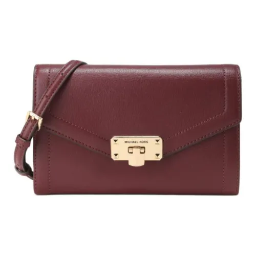 MICHAEL KORS Kinsley Коровья кожа Конверт Сумка через плечо Средняя Женская Бургунди