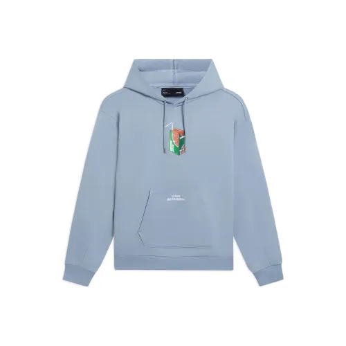 LINING Толстовка Унисекс Мягкий Серый Синий