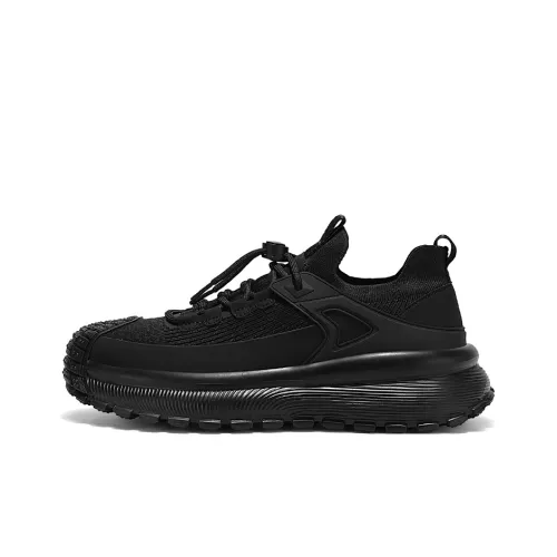 AD Slip-resistant Abrasion-resistant Breathable Low-top Casual Men's Black AD Противоскользящий Устойчивый к истиранию Дышащий Низкий Топ Повседневный Мужской Черный