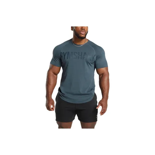 GYMSHARK Титан Синий Мужская Футболка