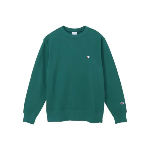 Champion Мшисто-зеленый Унисекс Свитшоты
