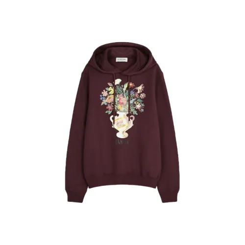 Lanvin Мужские Свитшоты Бордового и Красного Цвета