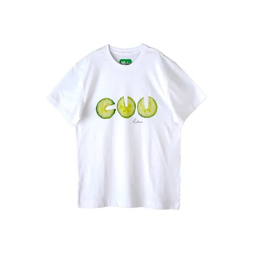 Corade Белая Унисекс Футболка