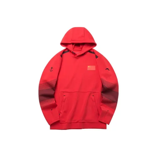 Anta Все Погода Красный Мужской Свитшот