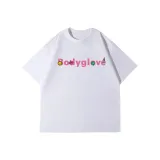 Белый, розовый, с принтом