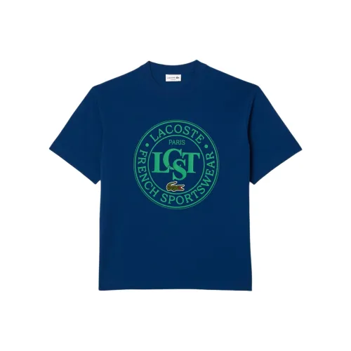 LACOSTE Collaboration Мужская синяя футболка