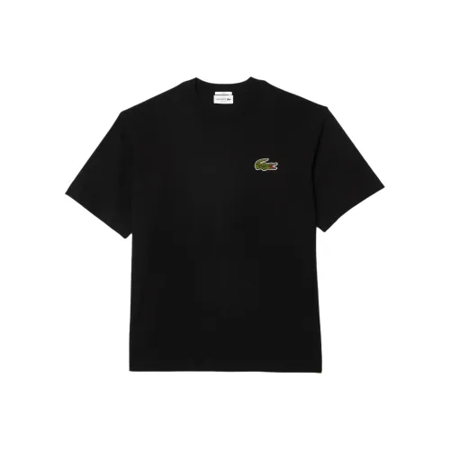 LACOSTE Черная унисекс футболка