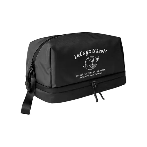 BANZHENI Двойной слой для разделения мокрого сухого сумка для туалетных принадлежностей путешествие фитнес плавание косметический мешок для хранения