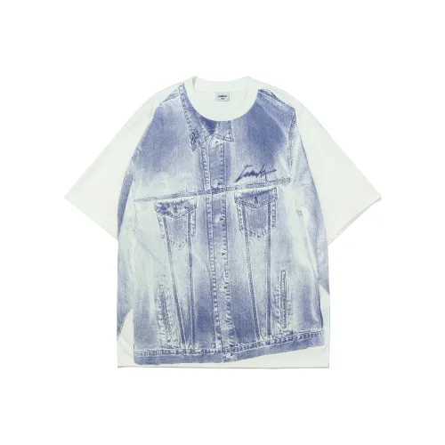 Guuka Короткий рукав T-рубашки Мужской Светло-синий