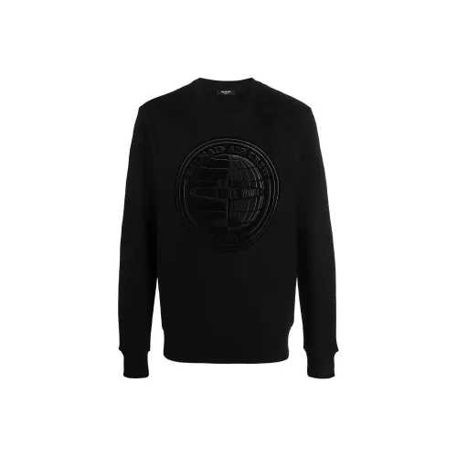 BALMAIN Черные Мужские Свитшоты