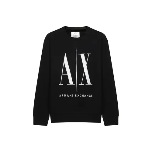 ARMANI EXCHANGE Черные Мужские Свитшоты
