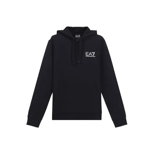 EMPORIO ARMANI EA7 Черные Мужские Свитшоты