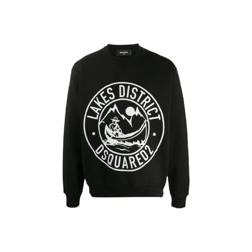 DSQUARED 2 Черные Мужские Свитшоты