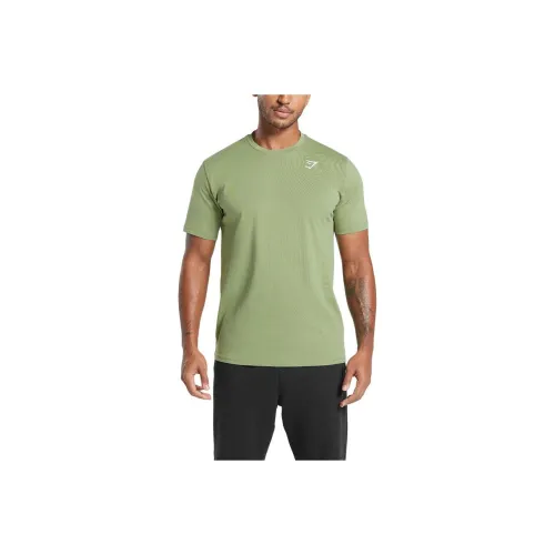 GYMSHARK Зеленый Мужской T-Рубашки