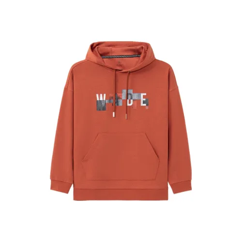 LINING Толстовка Мужская Цветочный Серый Красный Кирпичный Коричневый