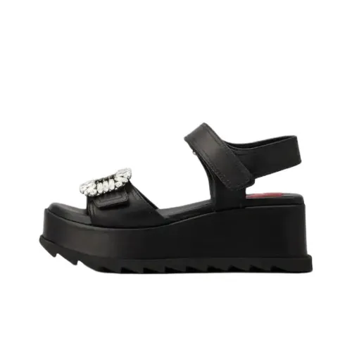 Roger Vivier Slidy Viv' one Ремень Сандалии Женские Черный