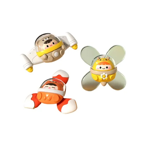 Teacher Lin Suction Рекомендуемая чашка бюстгальтера Мультяшный Вращающийся Волчок Напульсник Безопасный для жевания Развивающие игрушки