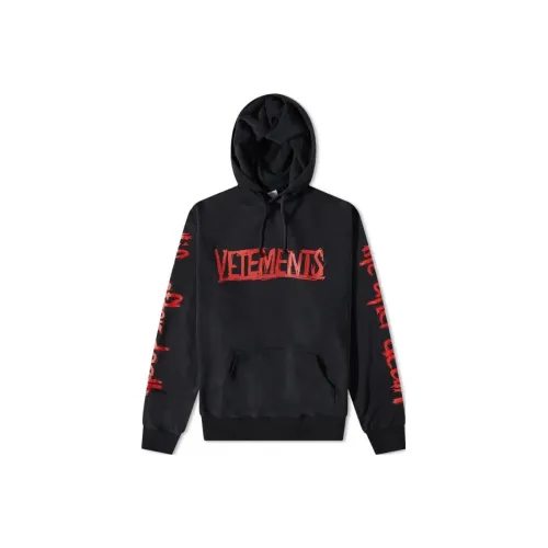 Vetements Черные Мужские Свитшоты