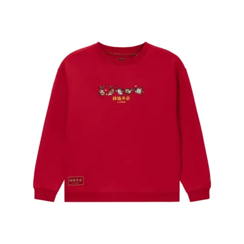 LINING Sports Trend Series Толстовка Унисекс Красный