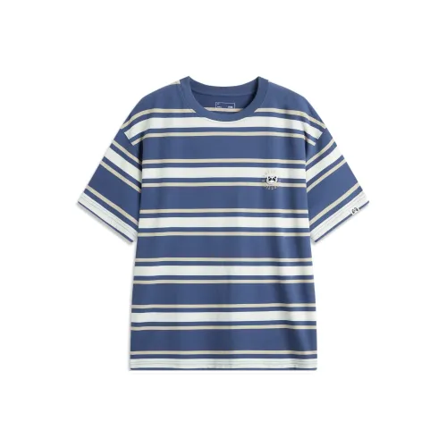 LINING Sports Life Collection Рубашка Мужская Морская соль Синий Экрю Оксфорд Коричневый