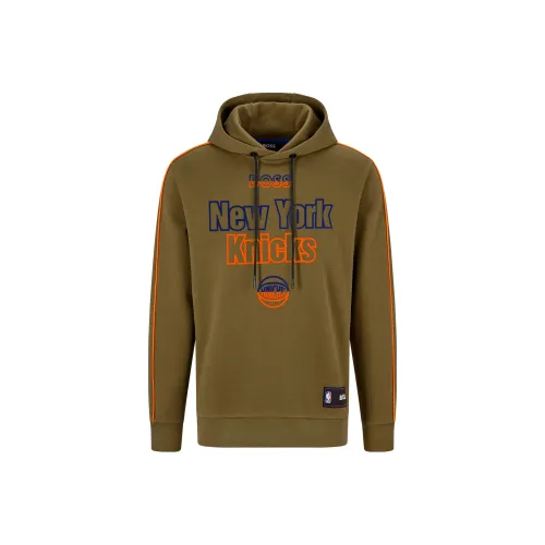 Hugo Boss Мужские Свитшоты Коричневого и Зеленого Цвета