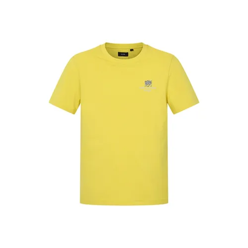 RARE Короткий рукав T-рубашки Мужской Желтый