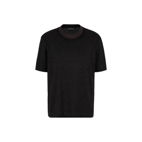EMPORIO ARMANI SS24 T Рубашка Мужская Черная