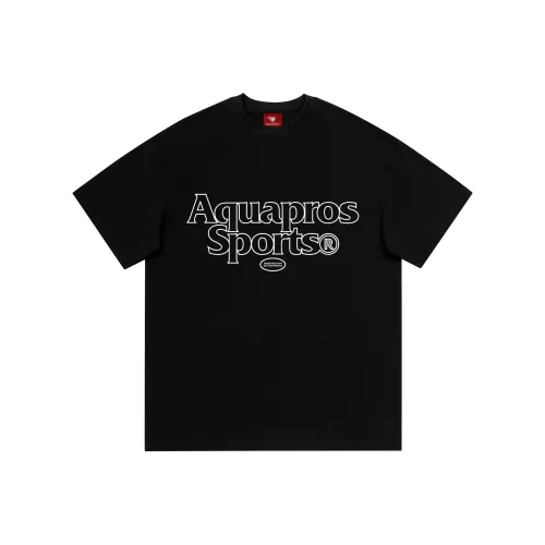 AQUAPROS Черная унисекс футболка
