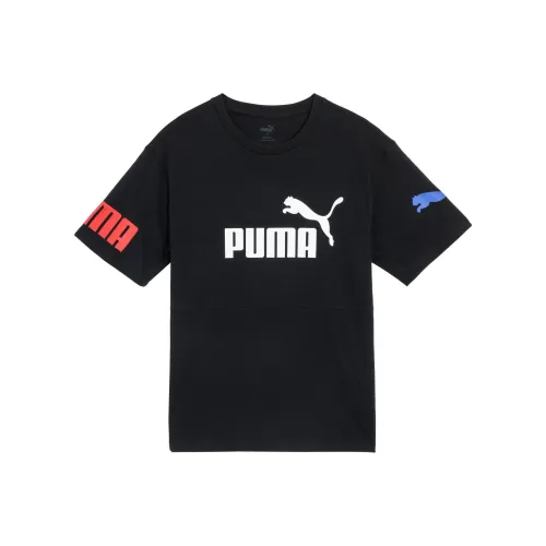 PUMA POWER Colorblock T-Shirt Мужская Черная