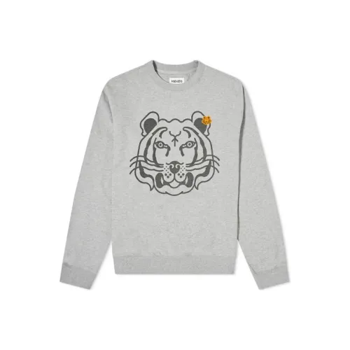 KENZO Classic Tiger Head Толстовка Мужской Pearl Gray