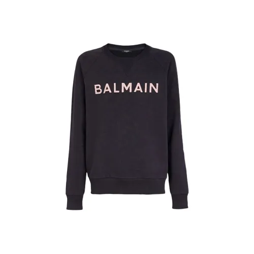 BALMAIN Мужские Свитшоты Морского Синего Цвета