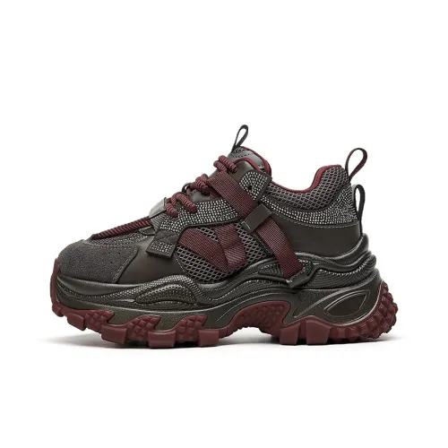 Bull Charm Устойчивые к истиранию Низкие Топ Кроссовки с Толстой Подошвой Женские