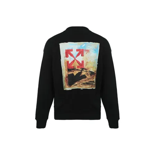 OFF Белый FW21 Свитшот Мужской Черный