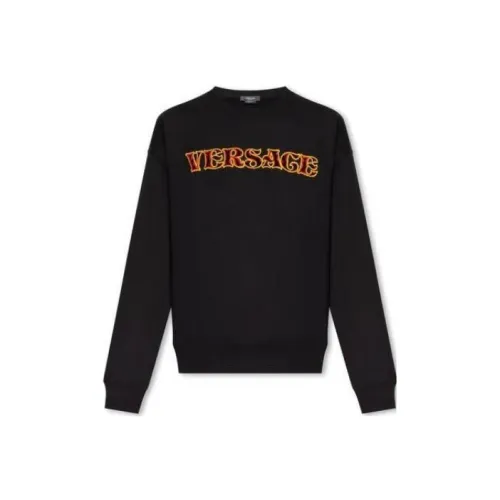 VERSACE Мужские черные свитшоты