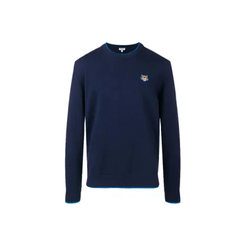 KENZO Темно-синий Мужские Свитшоты