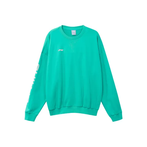 LiNing Свитшот Мужской Бирюзовый Wave Зеленый
