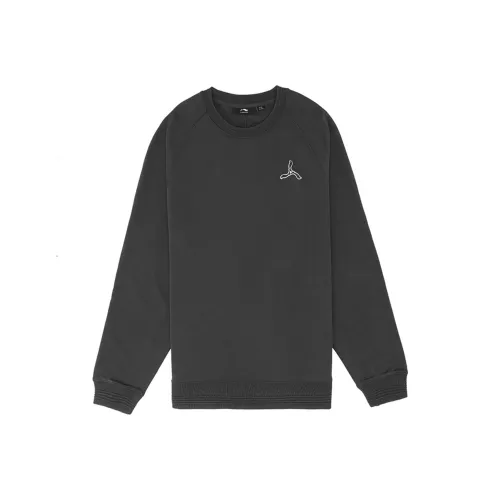 LI NING 1990 Classic Collection Эбеново-черный Мужской Свитшот