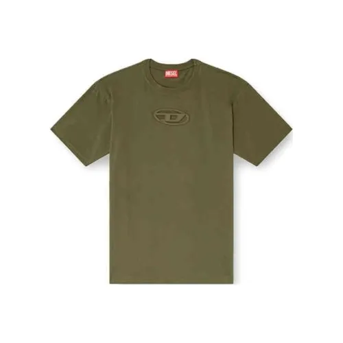 DIESEL Армейский зеленый Унисекс Футболка