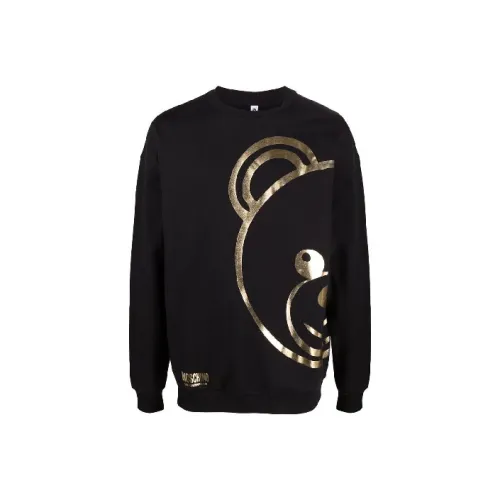 MOSCHINO Мужские черные свитшоты