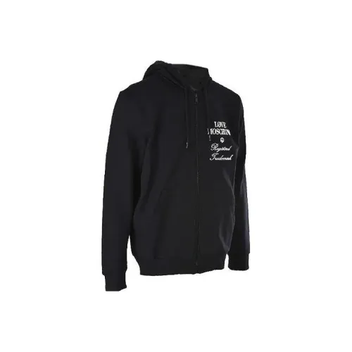 LOVE MOSCHINO Черные Мужские Свитшоты