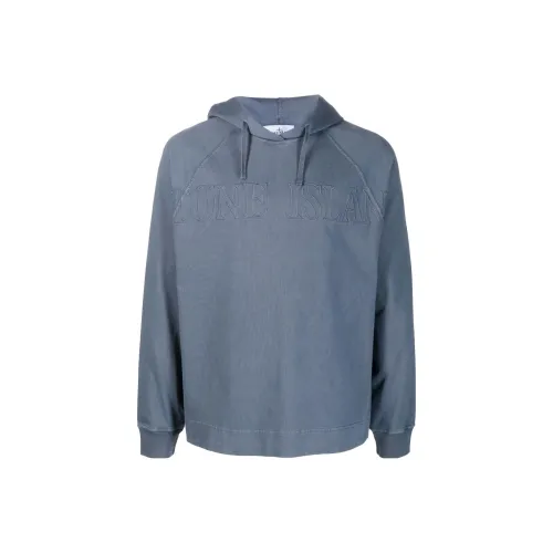 STONE ISLAND Синий Мужской Свитшот