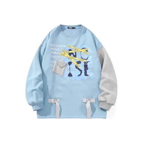 GENANX Синий Унисекс Свитшоты