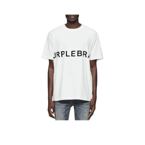 PURPLE BRAND T-Рубашка Мужская Серый Белый