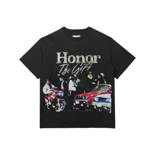 HONOR THE GIFT Черные Мужские T-Рубашки