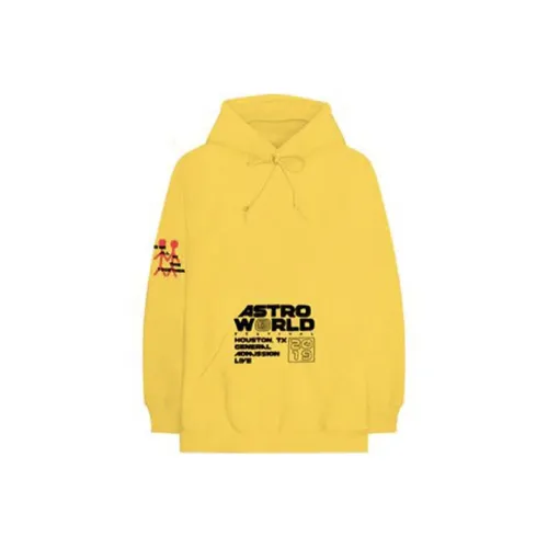 TRAVIS SCOTT Желтые Унисекс Свитшоты