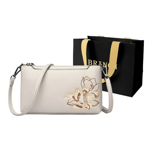 BRINCH ПУ (полиуретан) Сумка через плечо Стандартная Женская Черная Бордовая Экрю