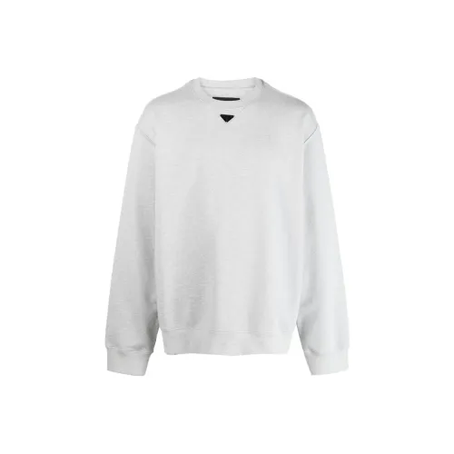 PRADA Серый Мужской Свитшот