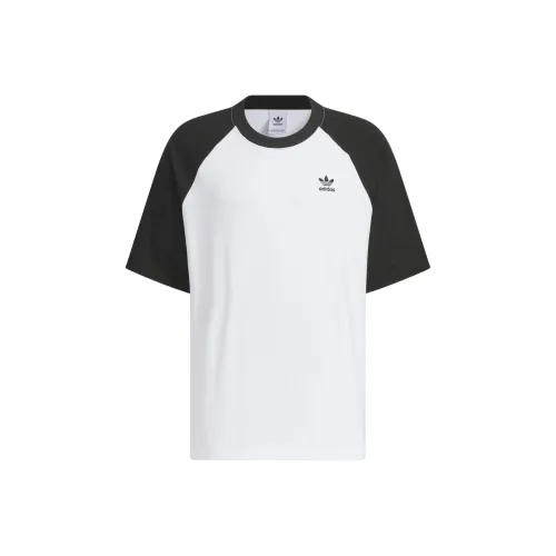 Adidas Originals Adicolor Раглан T-Shirt T-Shirt Мужской Черный Белый