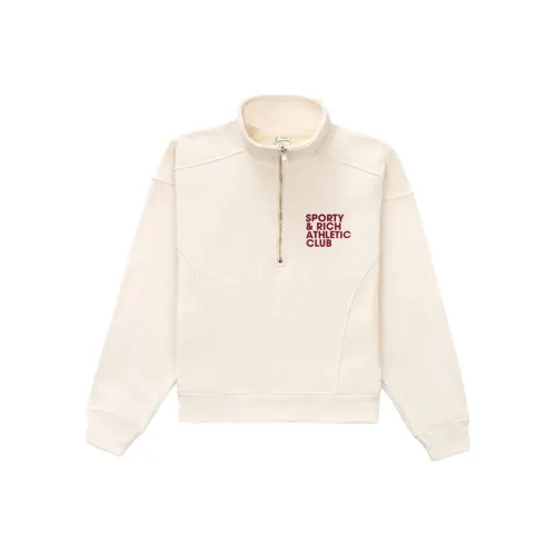 SPORTY & RICH Кремовые Мужские Толстовки